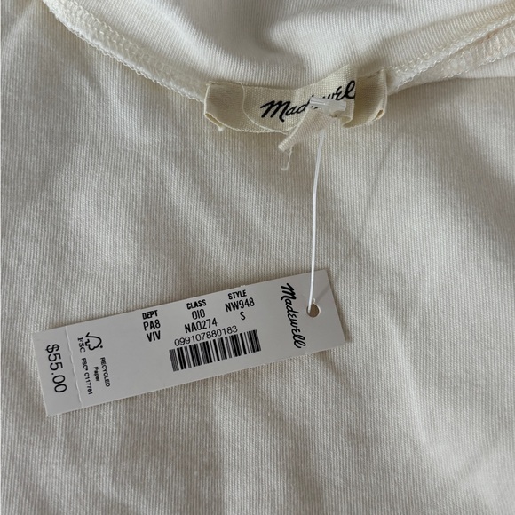 Madewell Ruched Mockneck Tank - Picture 4 of 6